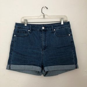 GUESS High Waist Denim Shorts